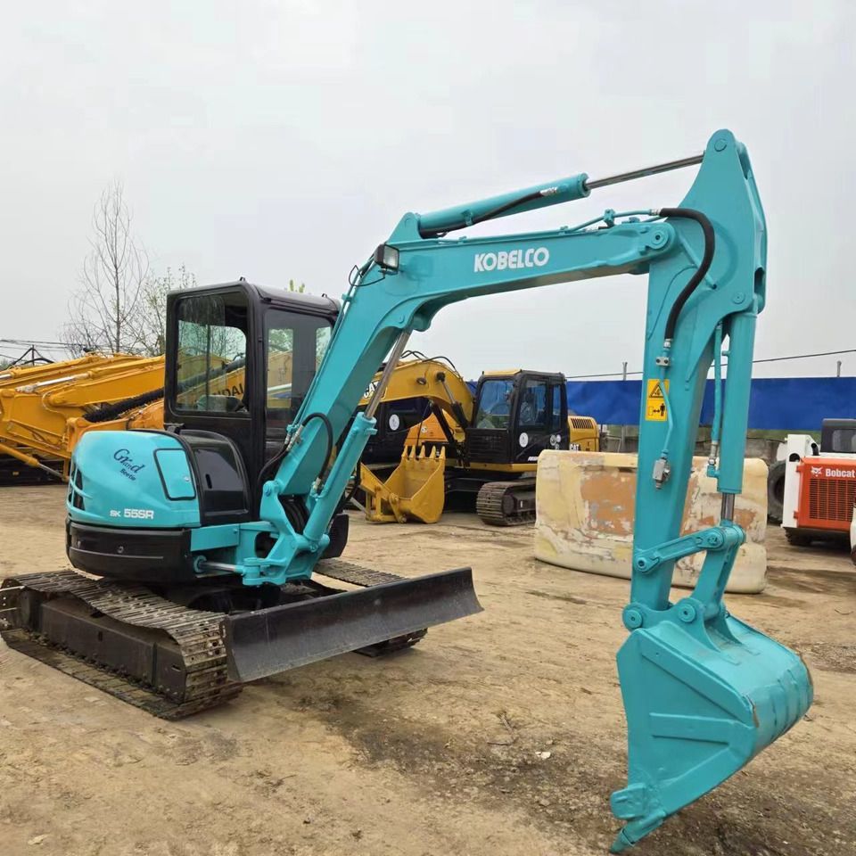 2022 Kobelco SK55SR mini excavator, side profile view 2022 Kobelco SK55SR mini excavator, side profile view
