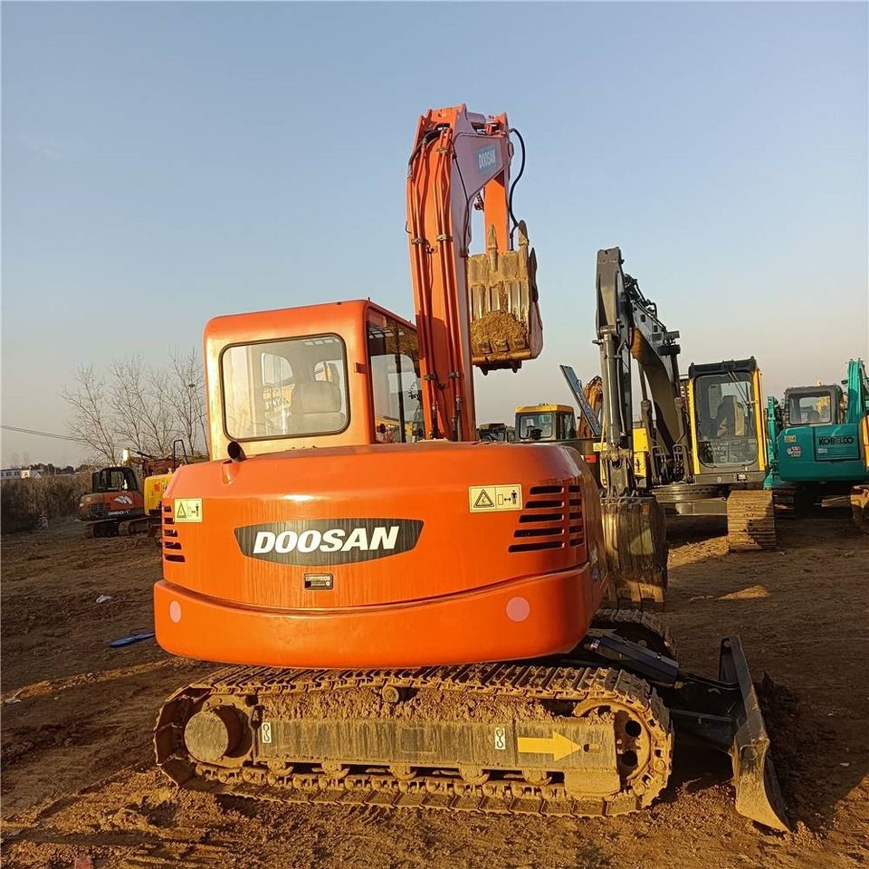 2022 Doosan DH80G mini excavator, rear view