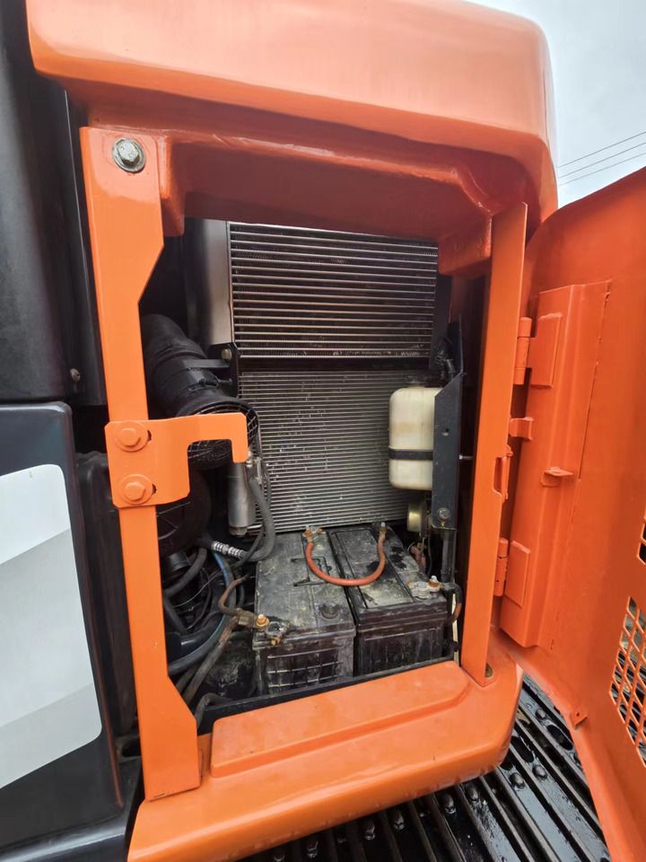 2024 Hitachi ZX135US crawler excavator open engine compartment view 2024 Hitachi ZX135US crawler excavator open engine compartment view