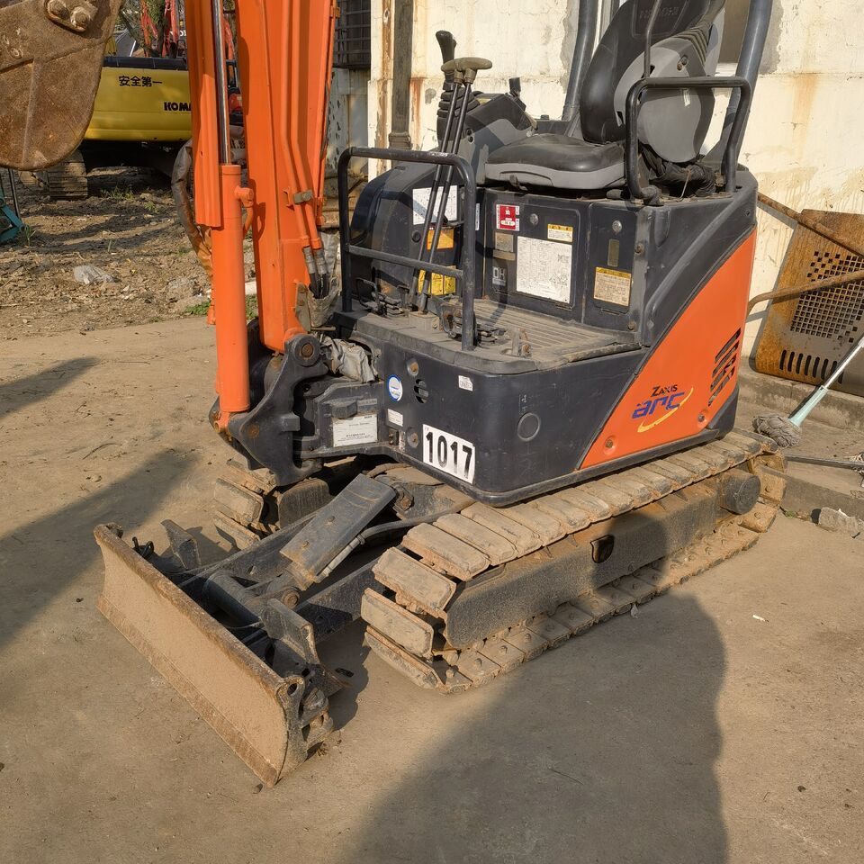 2024 Hitachi ZX17U mini excavator front-quarter view 2024 Hitachi ZX17U mini excavator front-quarter view