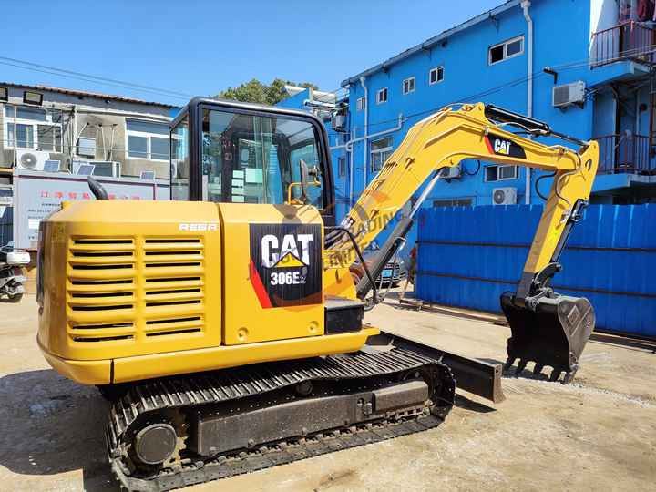 2020 Caterpillar 306E2 crawler excavator, rear three-quarter view 2020 Caterpillar 306E2 crawler excavator, rear three-quarter view