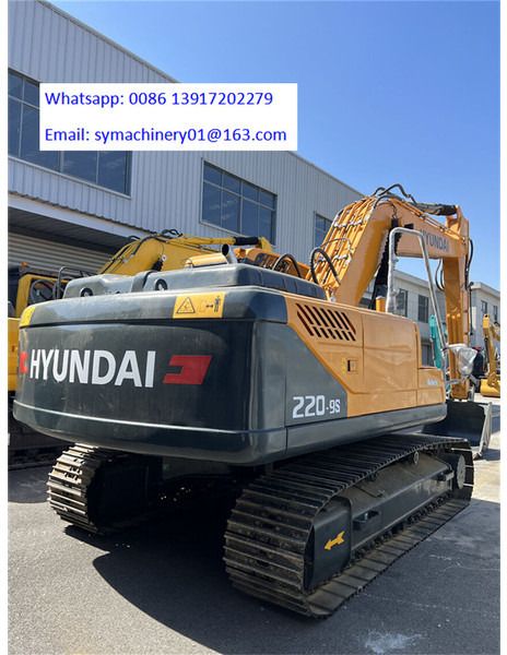 2024 Hyundai R220-9S crawler excavator, rear three-quarter view 2024 Hyundai R220-9S crawler excavator, rear three-quarter view