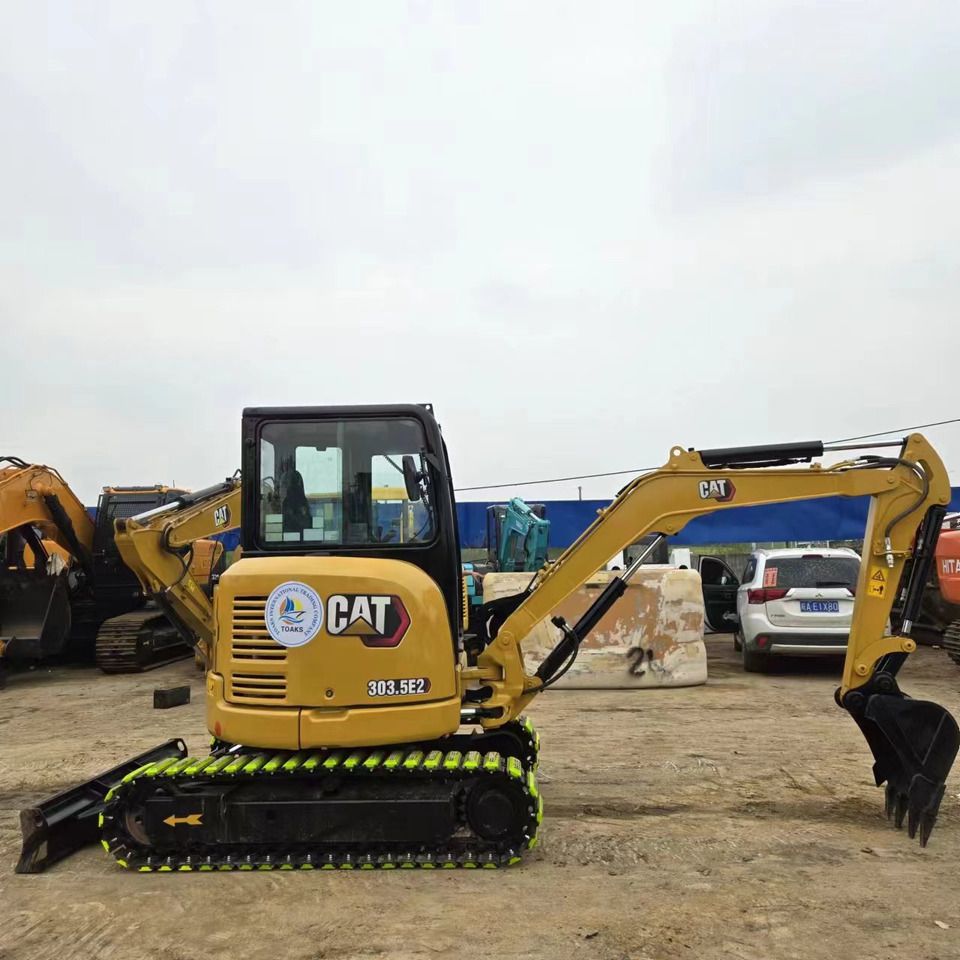 2023 Caterpillar 303.5E2 mini excavator, side profile view 2023 Caterpillar 303.5E2 mini excavator, side profile view