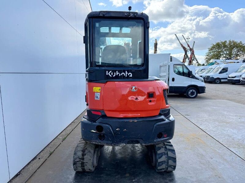 2020 Kubota KX037-4 mini excavator, rear view