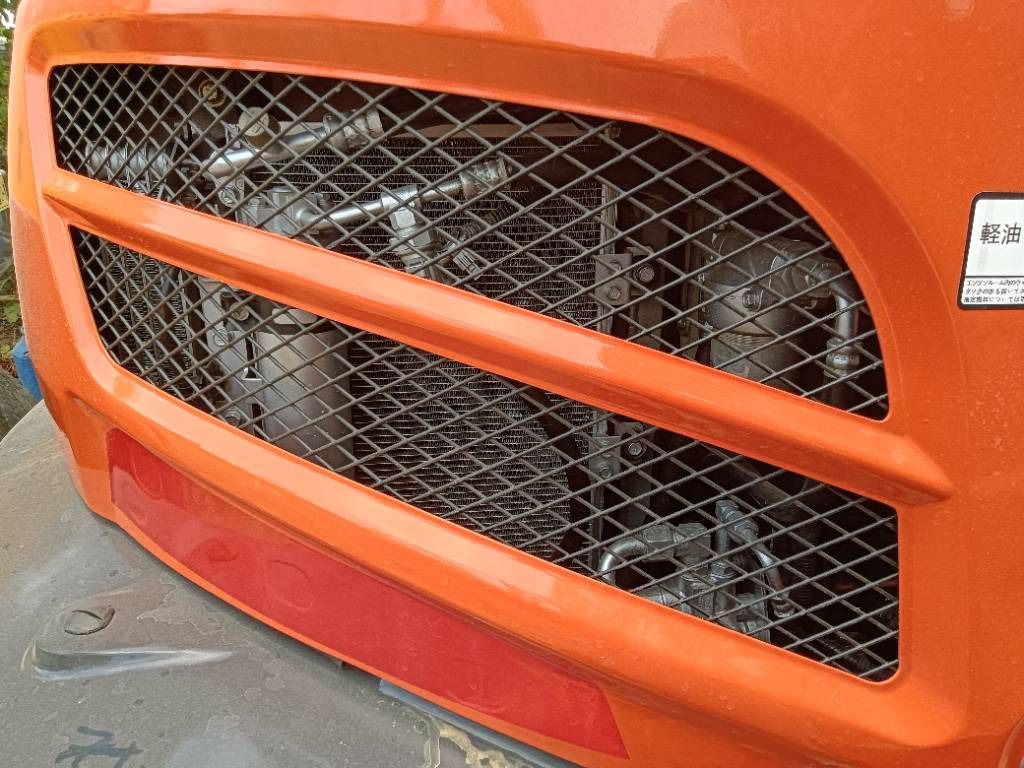 2022 Kubota KX165 crawler excavator engine grille detail 2022 Kubota KX165 crawler excavator engine grille detail