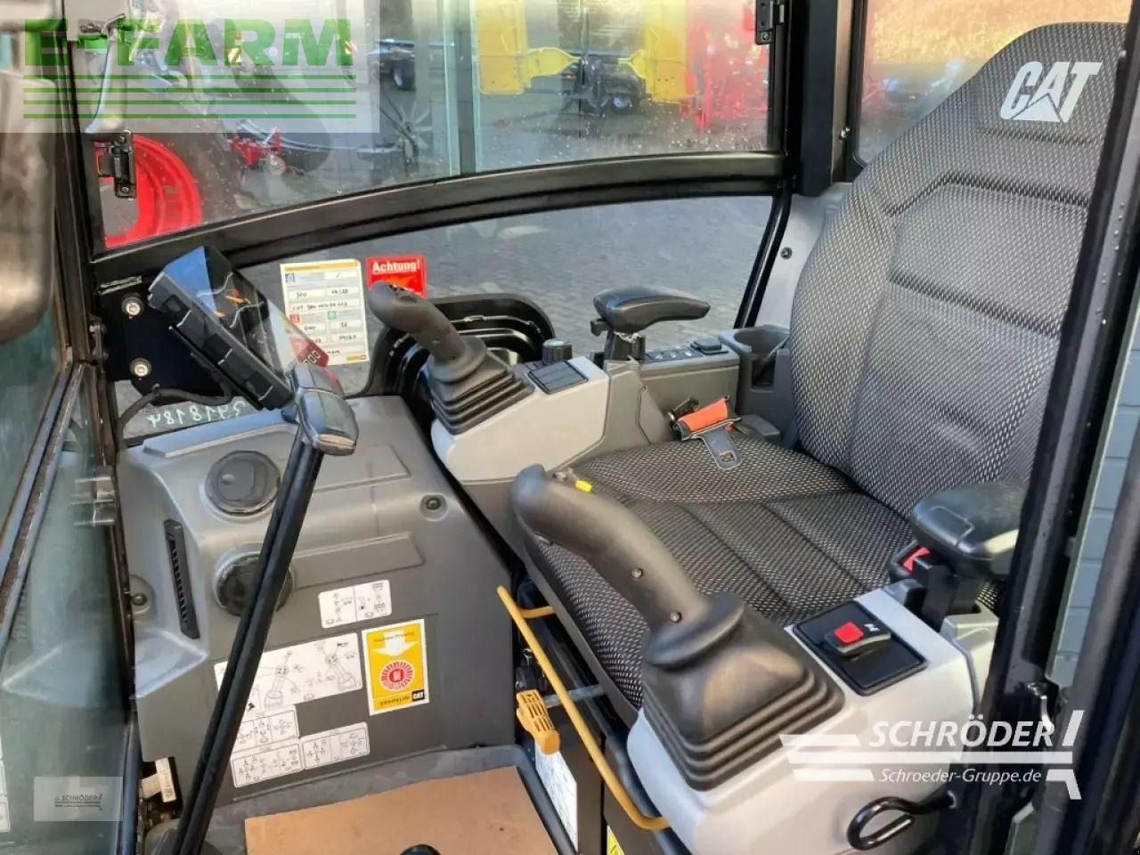 2021 Caterpillar 302CR mini excavator interior view 2021 Caterpillar 302CR mini excavator interior view