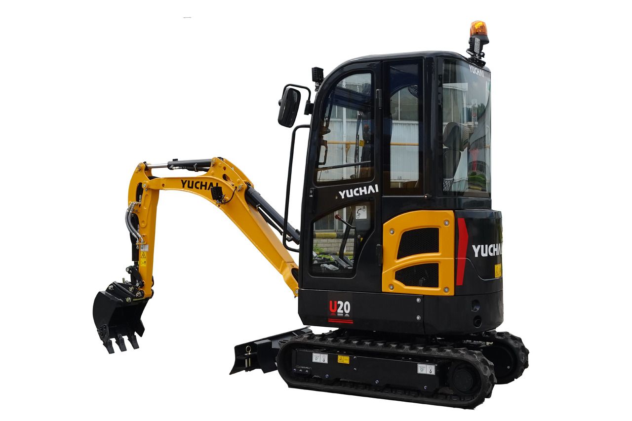 2024 Yuchai U20 mini excavator, three-quarter view 2024 Yuchai U20 mini excavator, three-quarter view