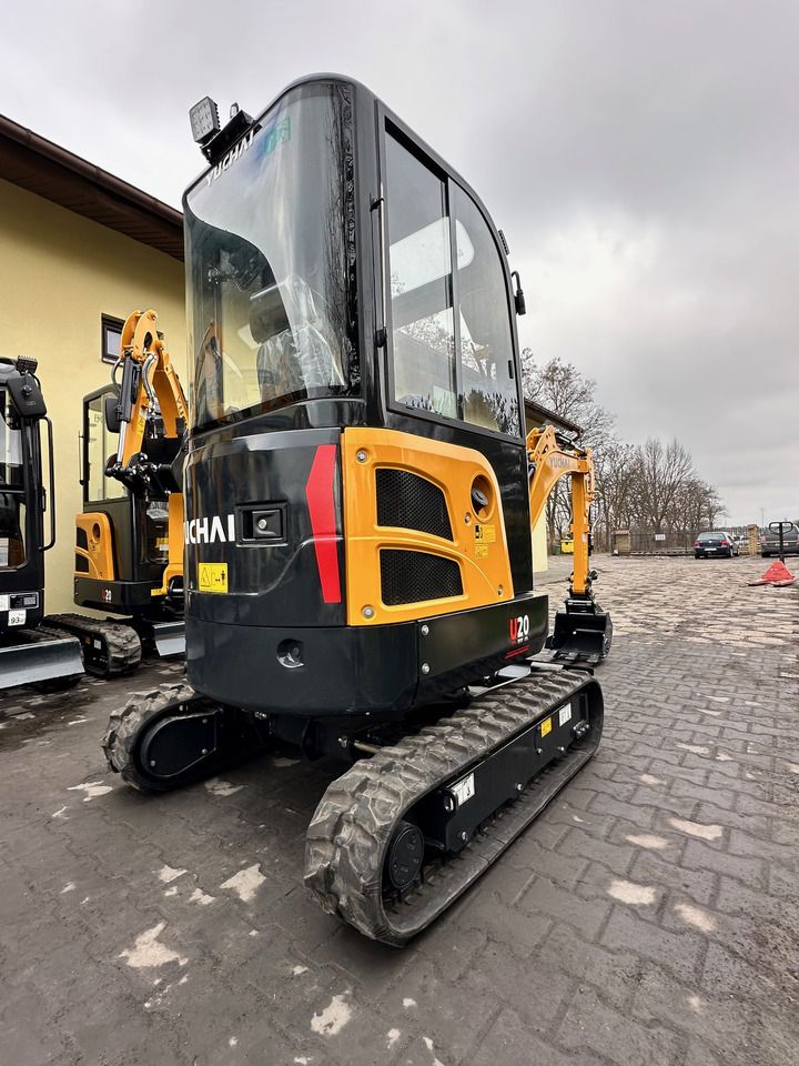 2024 Yuchai U20 mini excavator, rear three-quarter view 2024 Yuchai U20 mini excavator, rear three-quarter view