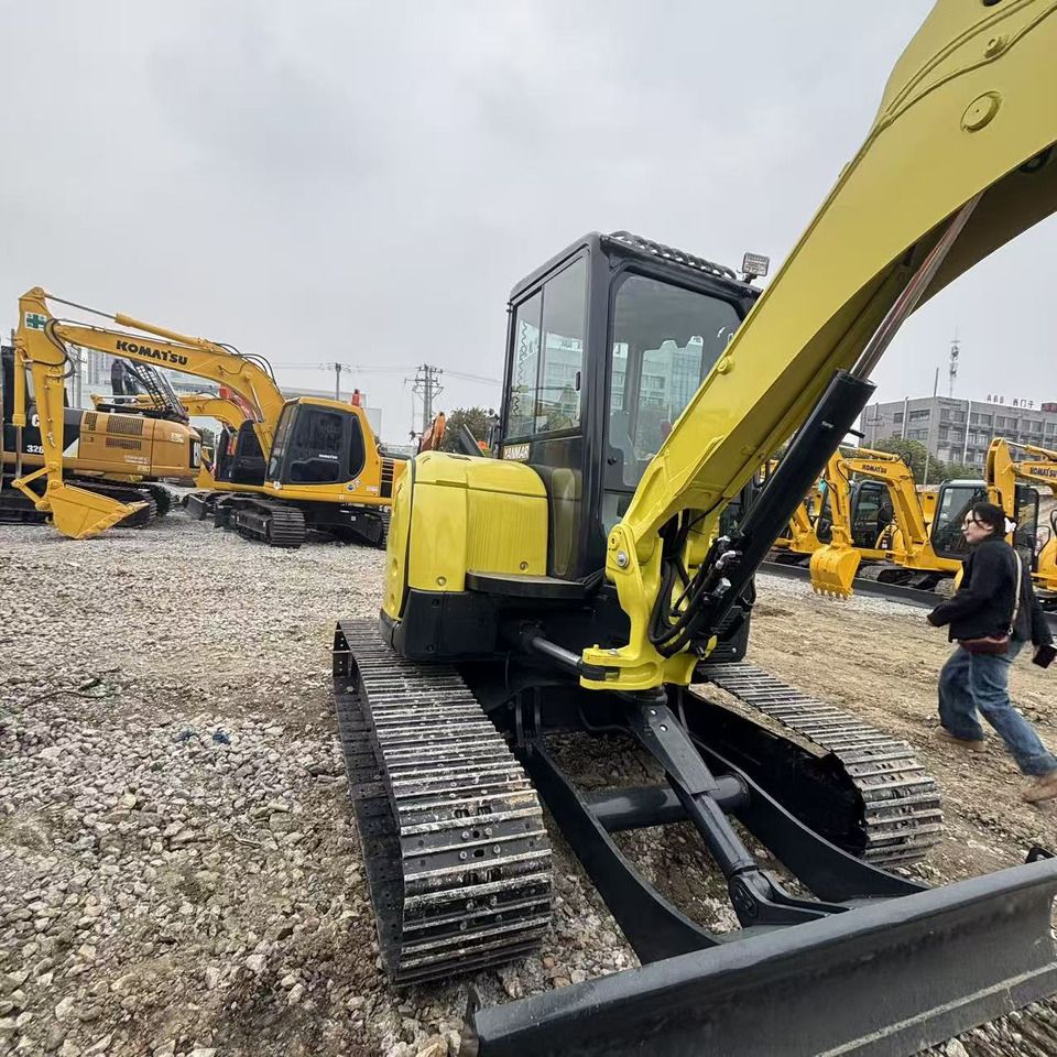 2024 Yanmar VIO35 mini excavator, rear three-quarter view 2024 Yanmar VIO35 mini excavator, rear three-quarter view