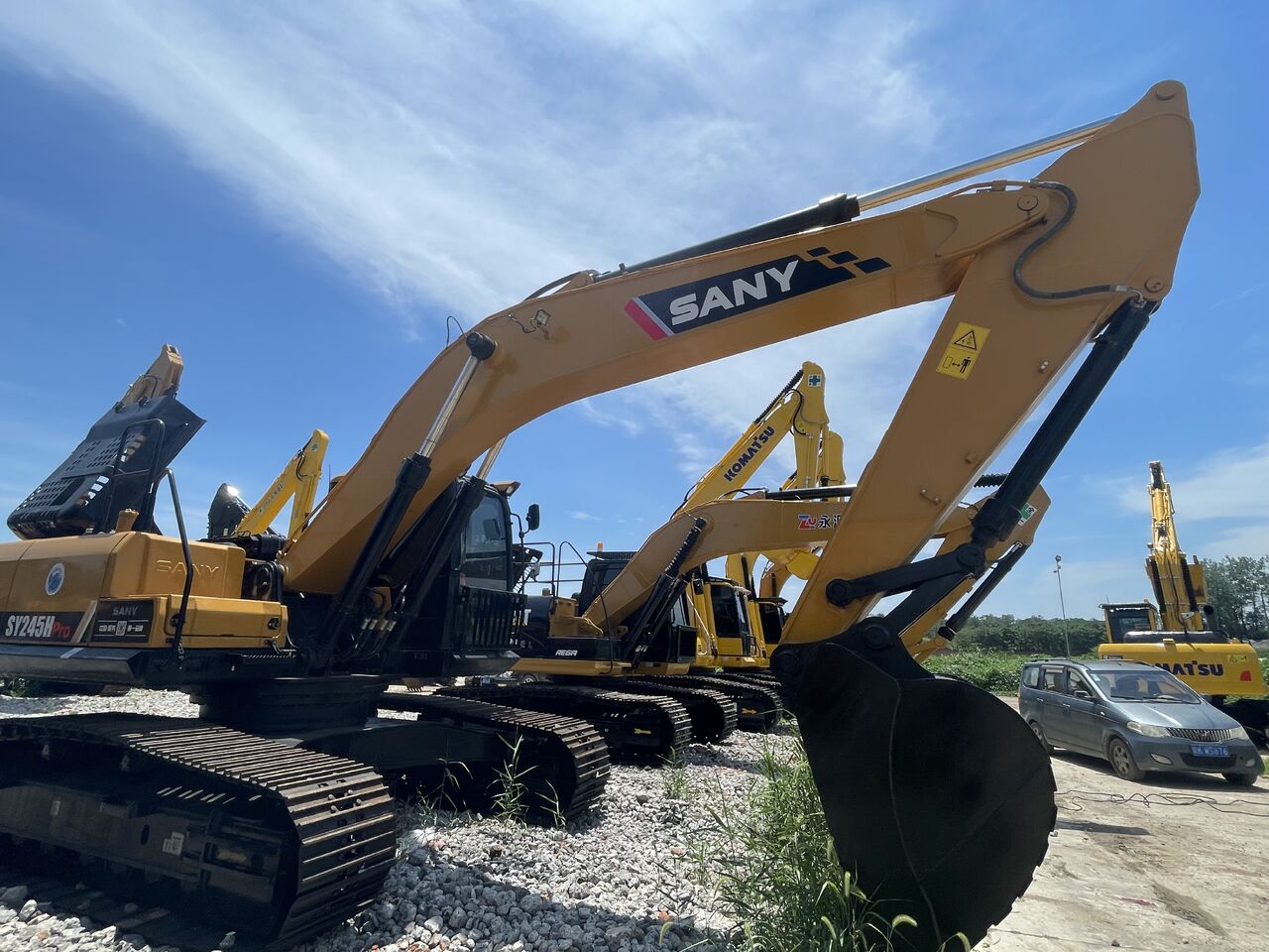 2023 Sany SY245H Pro crawler excavator, side view