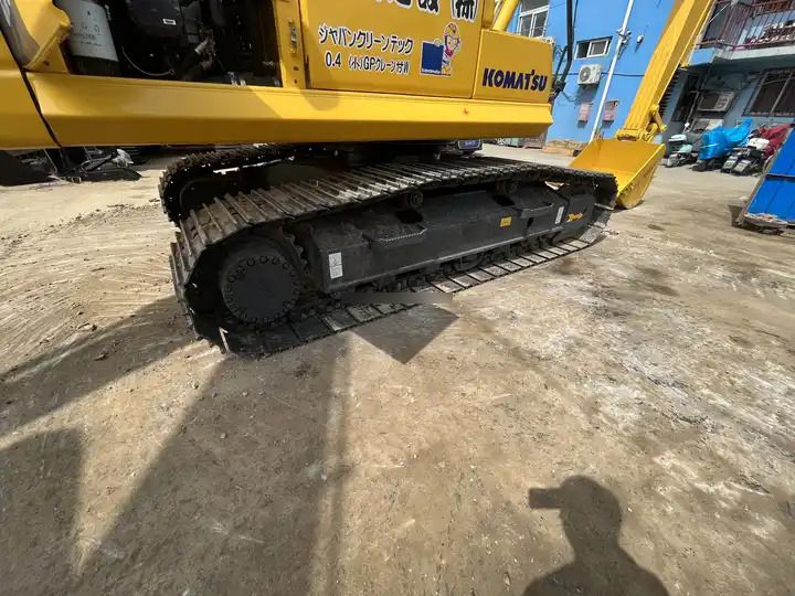 2019 Komatsu PC200-7 crawler excavator undercarriage view