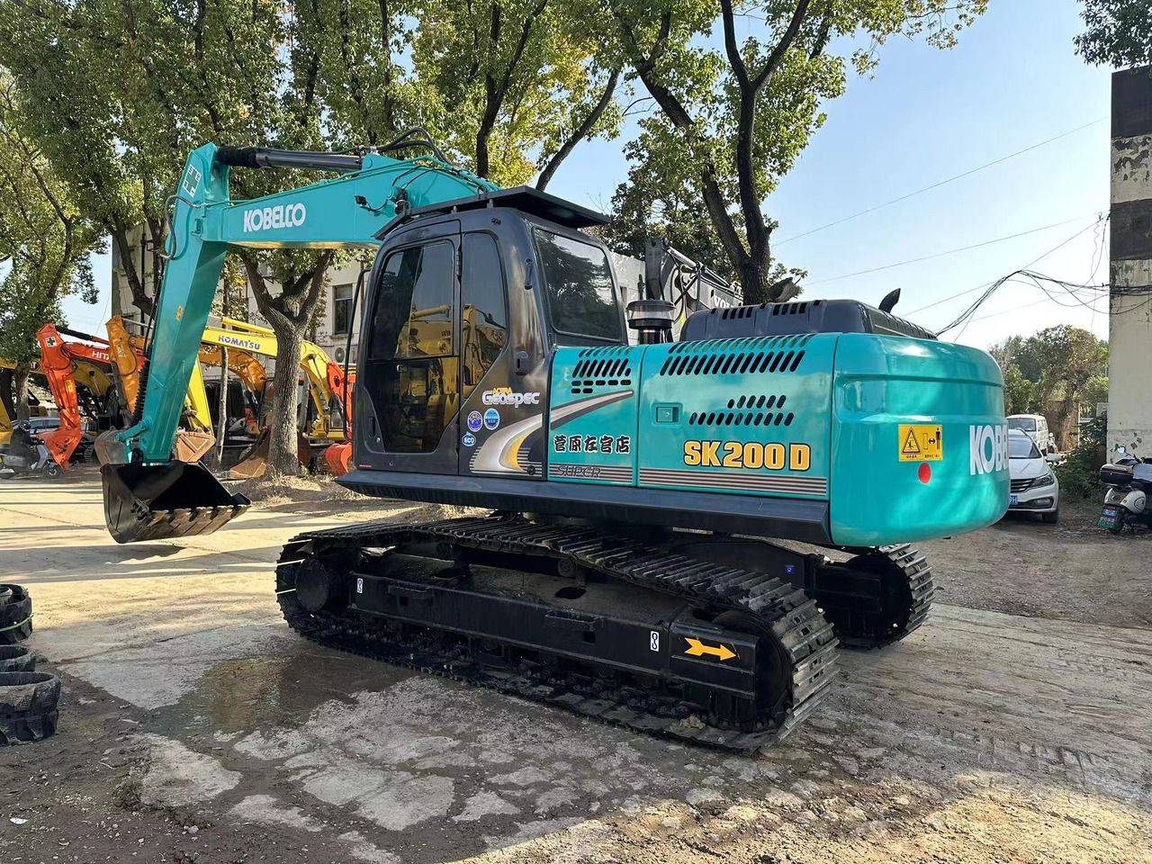 2022 Kobelco SK200D crawler excavator, side view