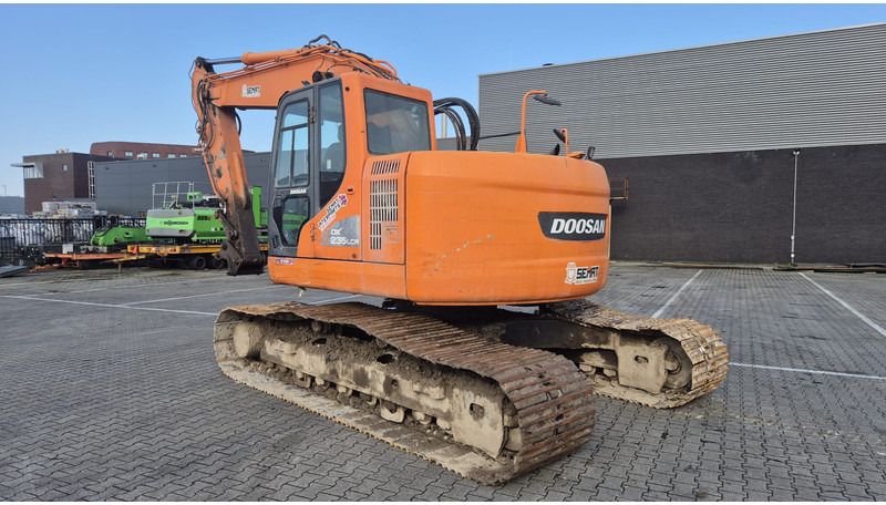 2014 Doosan DX235LCR crawler excavator, rear three-quarter view
