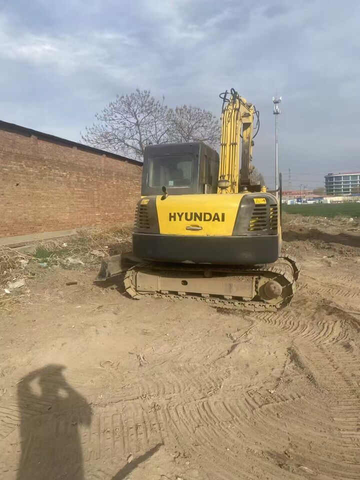 2023 Hyundai 80-7 excavator, rear view