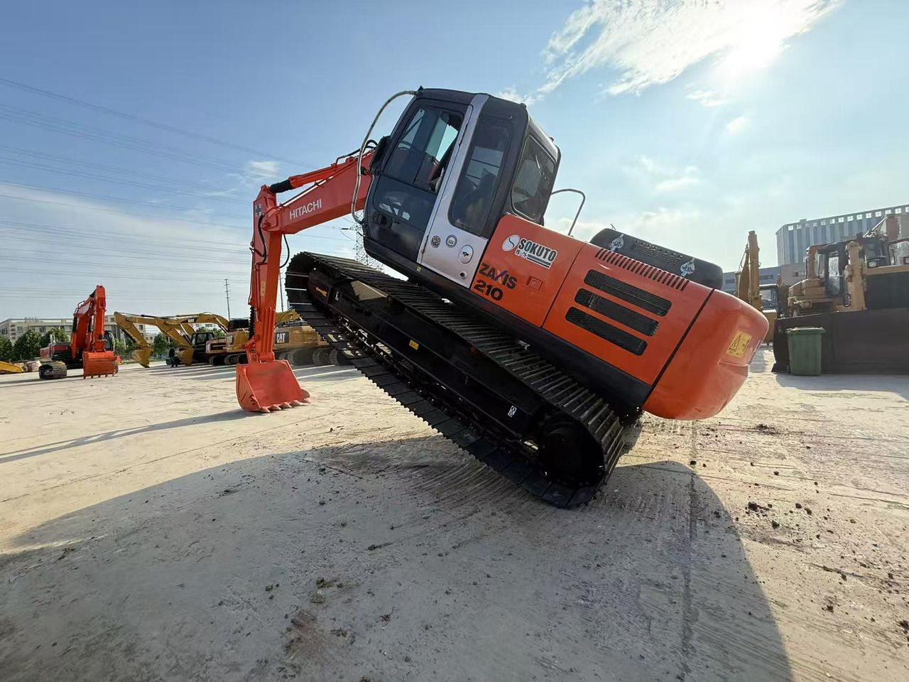 2022 Hitachi Zaxis 210 crawler excavator, side view 2022 Hitachi Zaxis 210 crawler excavator, side view