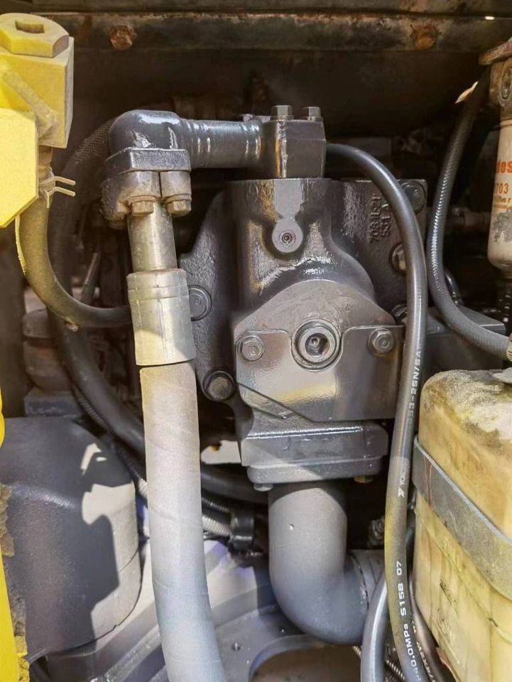 2022 Komatsu PC128US mini excavator engine compartment detail