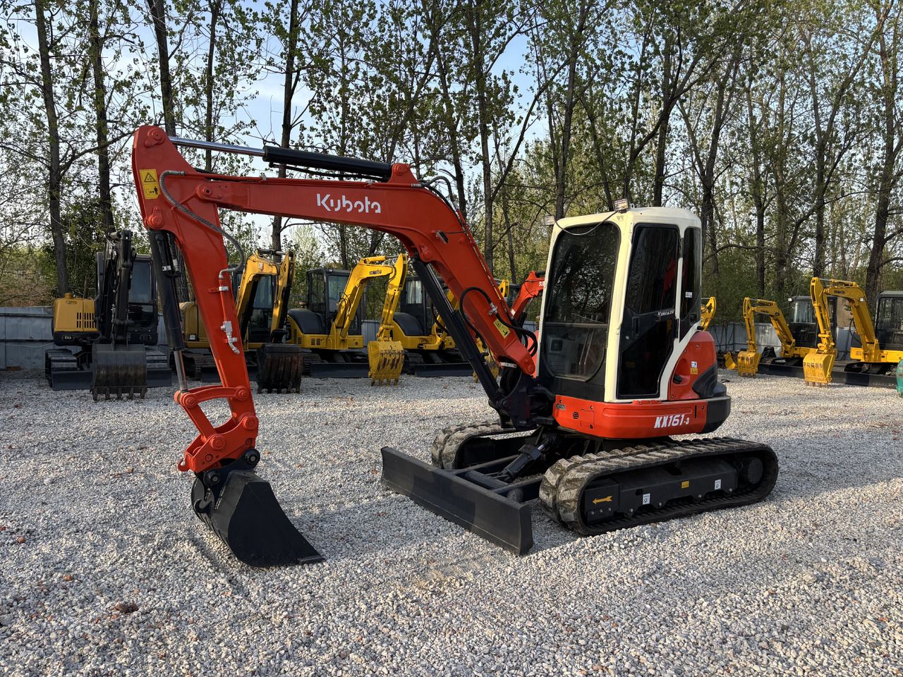 2023 Kubota KX161-3S mini excavator, side profile view 2023 Kubota KX161-3S mini excavator, side profile view