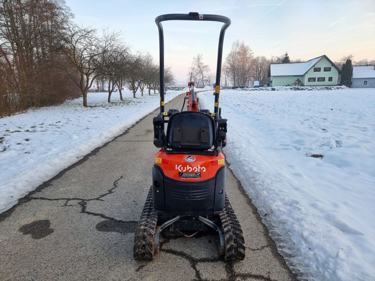 2017 Kubota U10-3 mini excavator, rear view 2017 Kubota U10-3 mini excavator, rear view