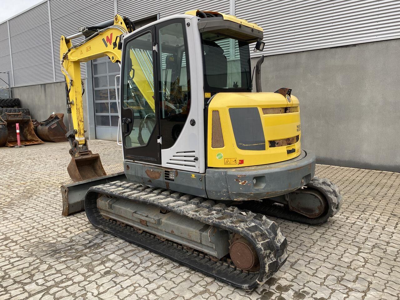 2016 Wacker Neuson EZ80 mini excavator, rear three-quarter view