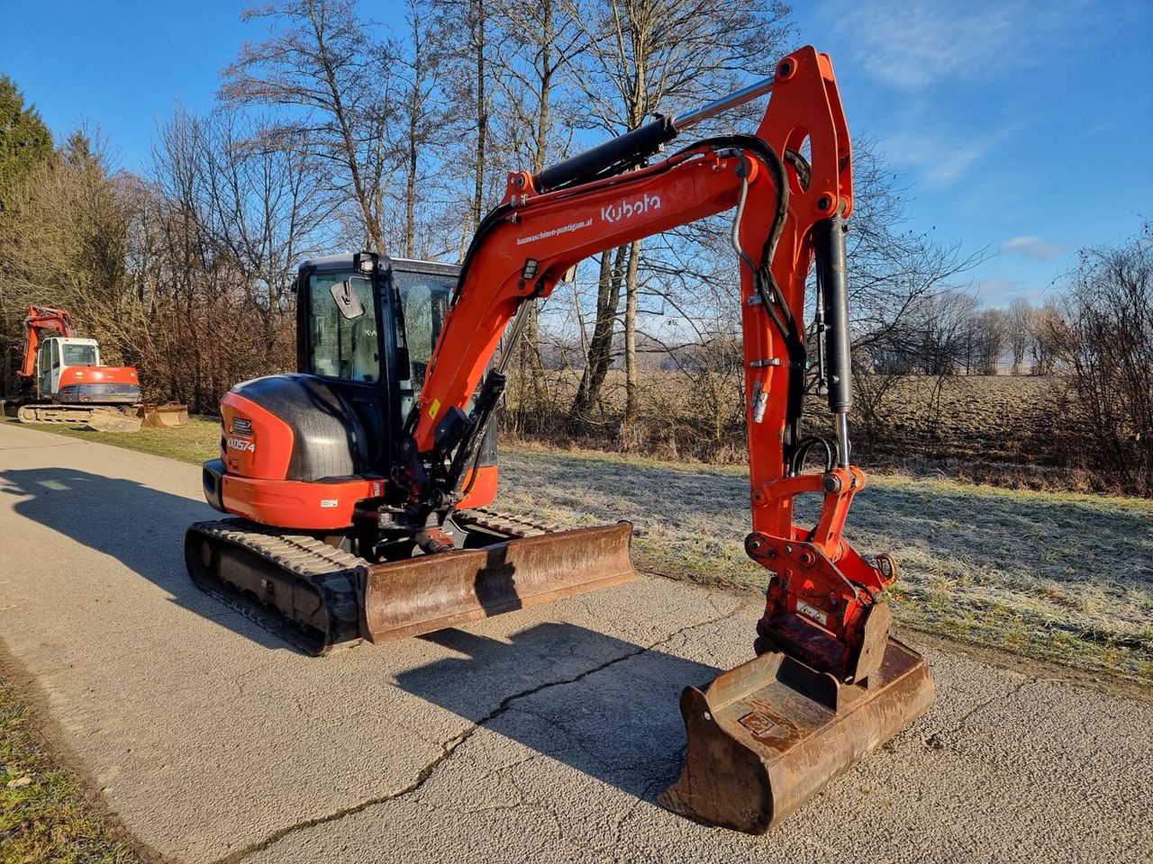 2015 Kubota KX057-4 mini excavator, side view 2015 Kubota KX057-4 mini excavator, side view