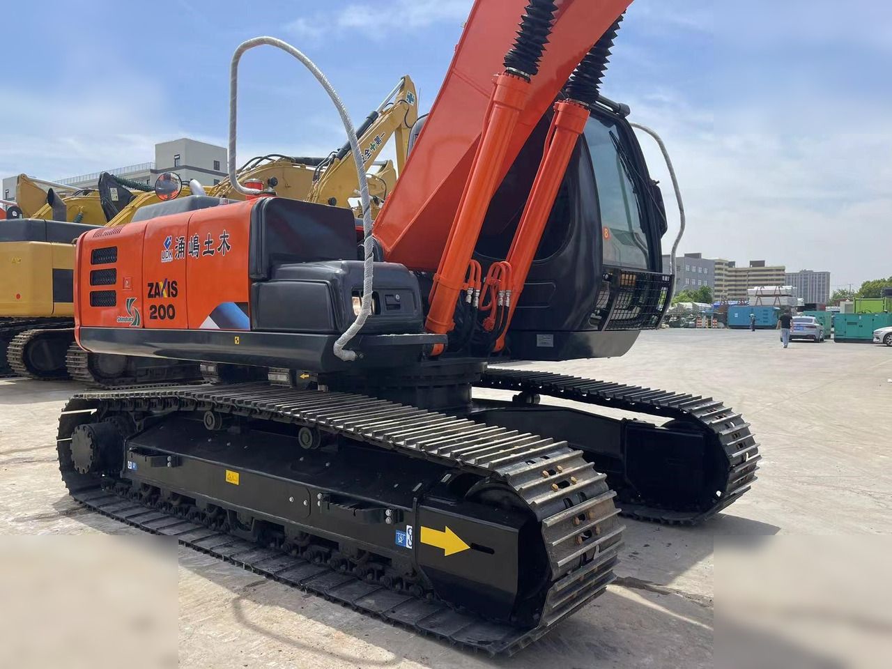 2020 Hitachi Zaxis 200 crawler excavator, side view