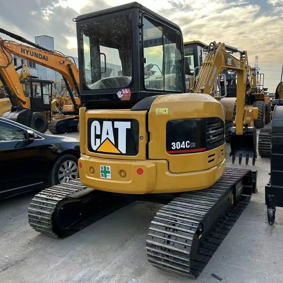 2020 Caterpillar 304CCR mini excavator rear view