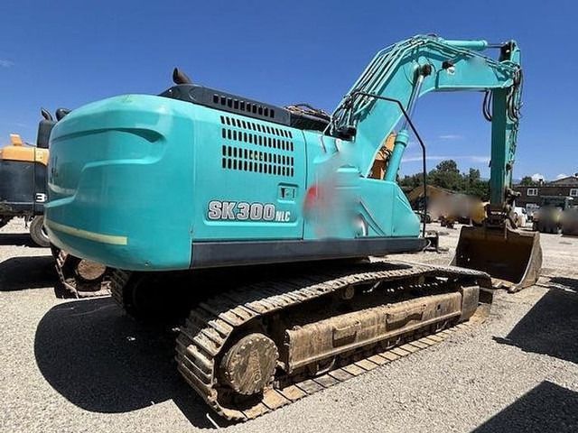 2017 Kobelco SK300 NLC crawler excavator, rear three-quarter view
