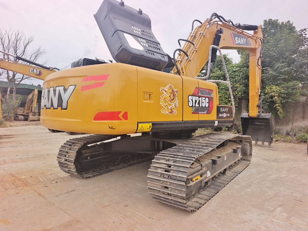 2024 Sany SY215C crawler excavator, rear three-quarter view 2024 Sany SY215C crawler excavator, rear three-quarter view