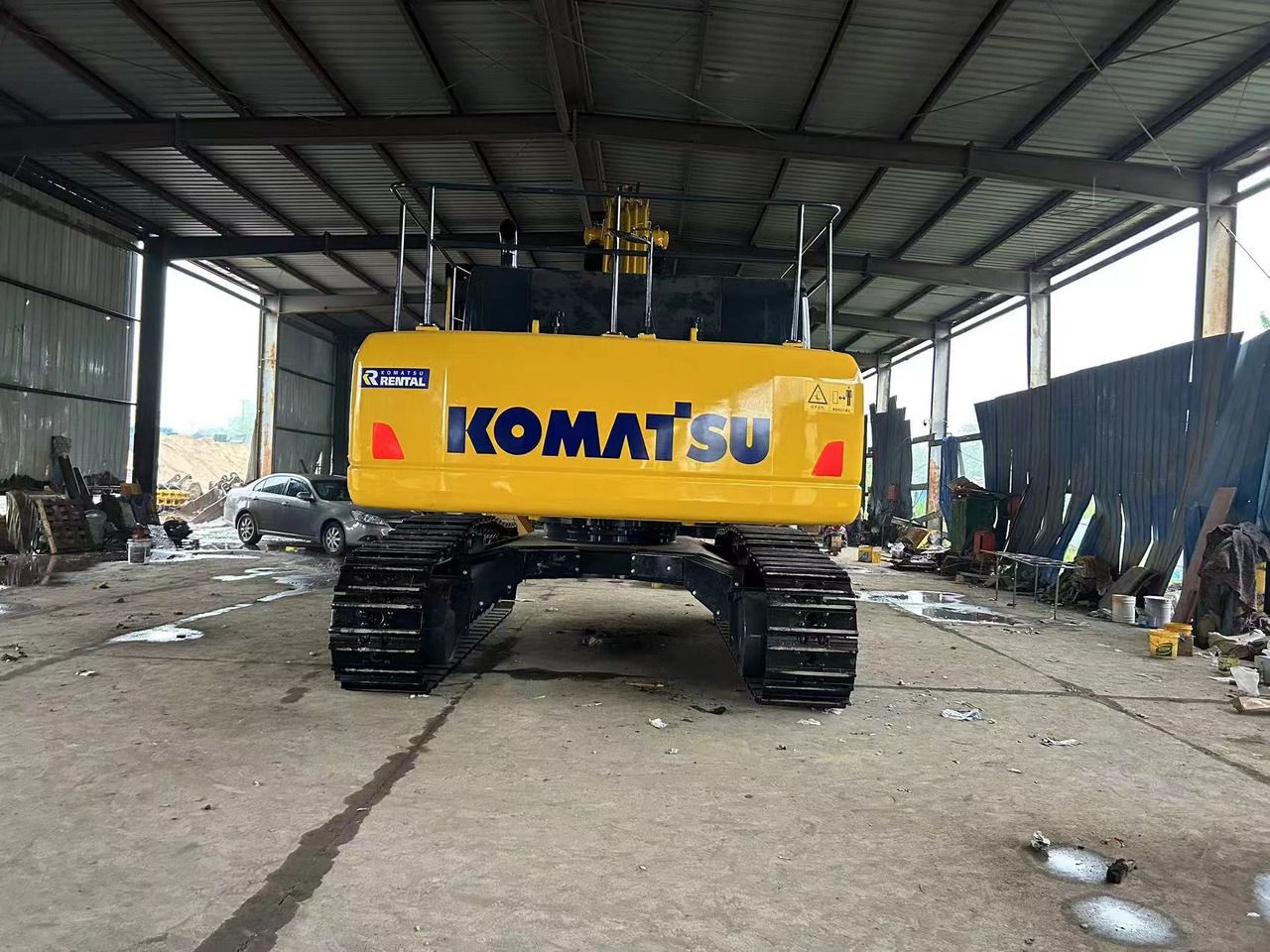 2023 Komatsu PC450-8 crawler excavator, rear view