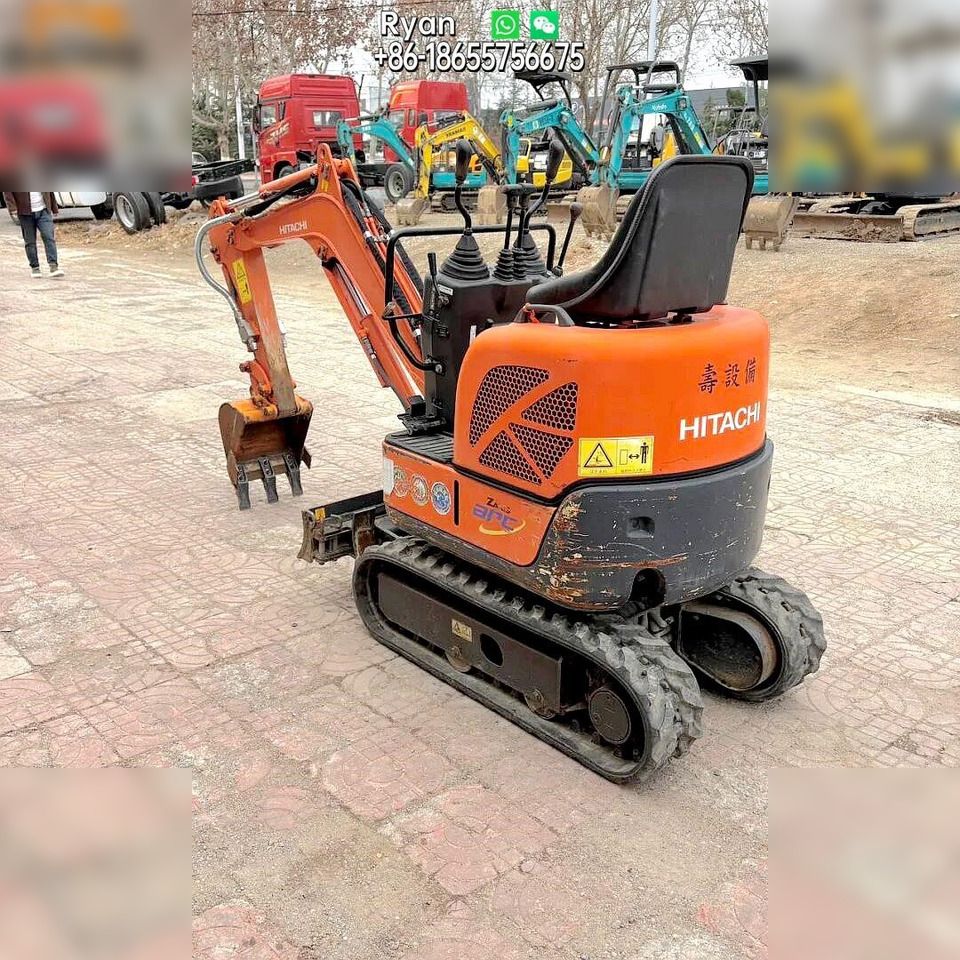 Hitachi ZX8U-2 mini excavator, rear three-quarter view