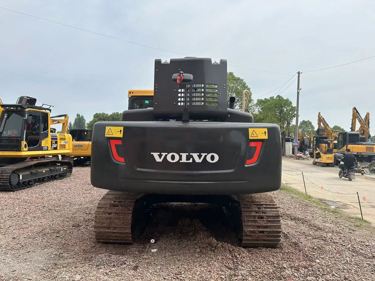 2021 Volvo EC240D crawler excavator, rear view