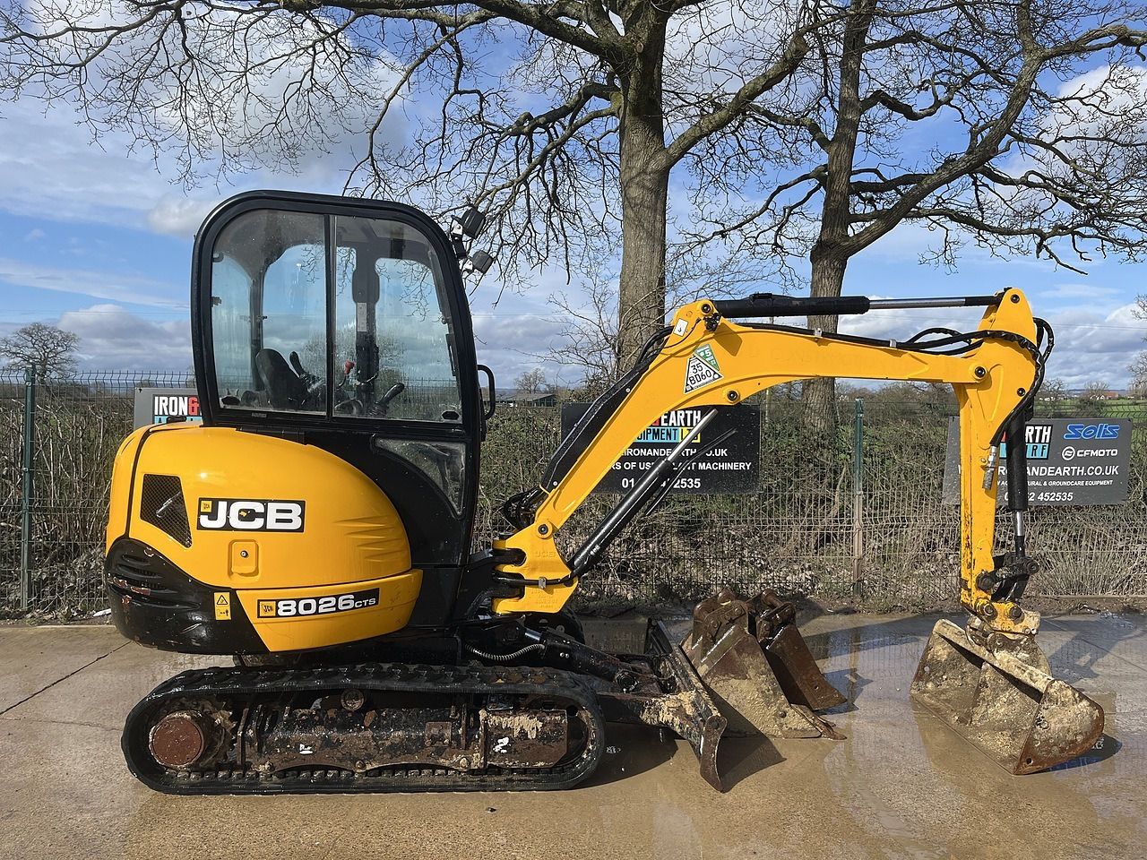 2021 JCB 8026 CTS mini excavator, side view 2021 JCB 8026 CTS mini excavator, side view