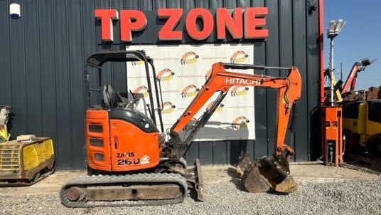 2017 Hitachi ZX26U-5 mini excavator, side view