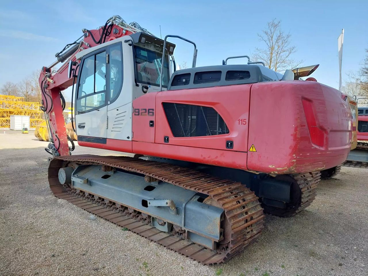 2019 Liebherr R926 crawler excavator, rear three-quarter view