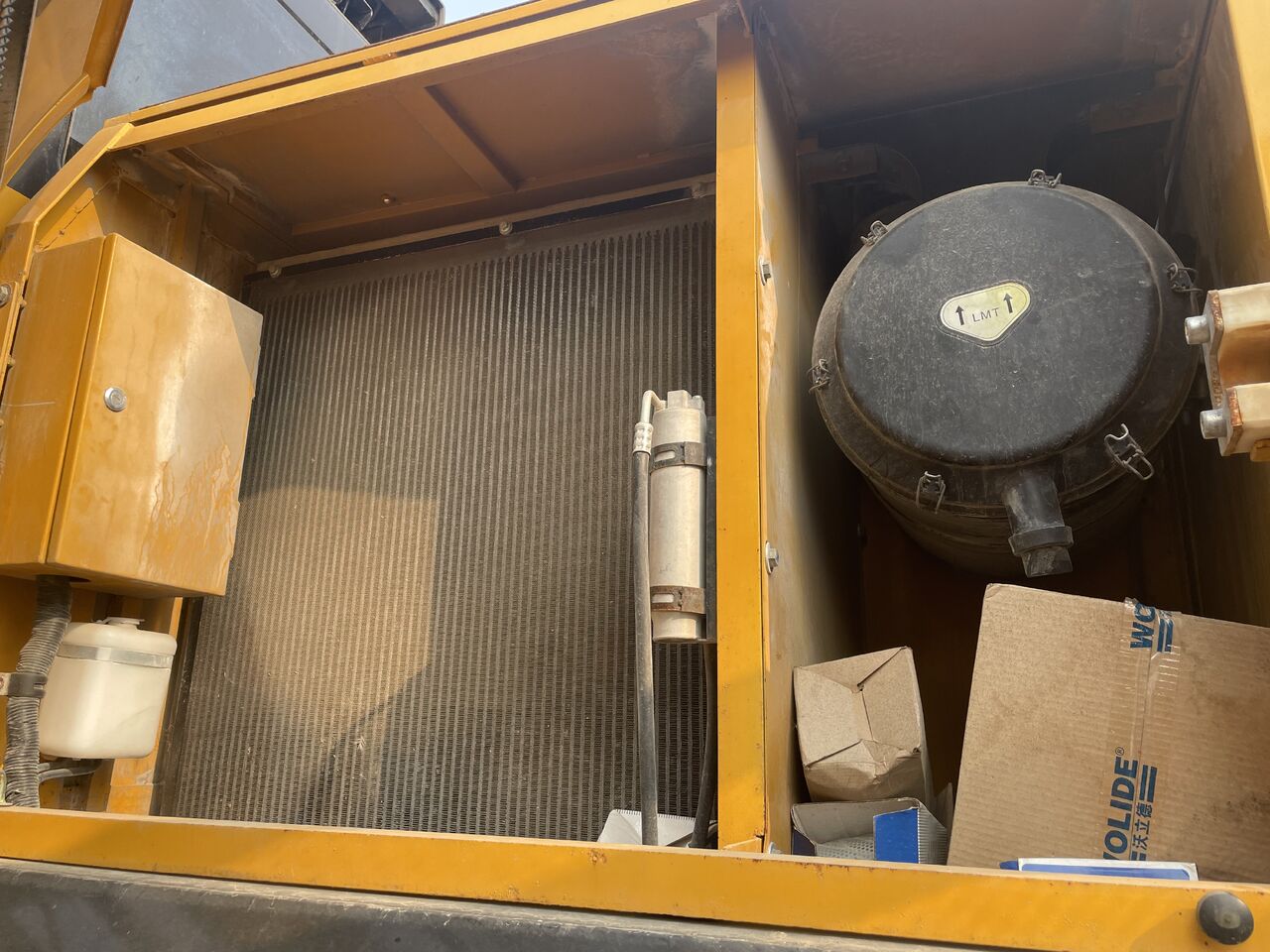 2023 Sany SY550 crawler excavator engine compartment view