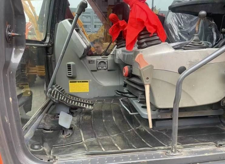2023 Doosan DX80 mini excavator interior view 2023 Doosan DX80 mini excavator interior view