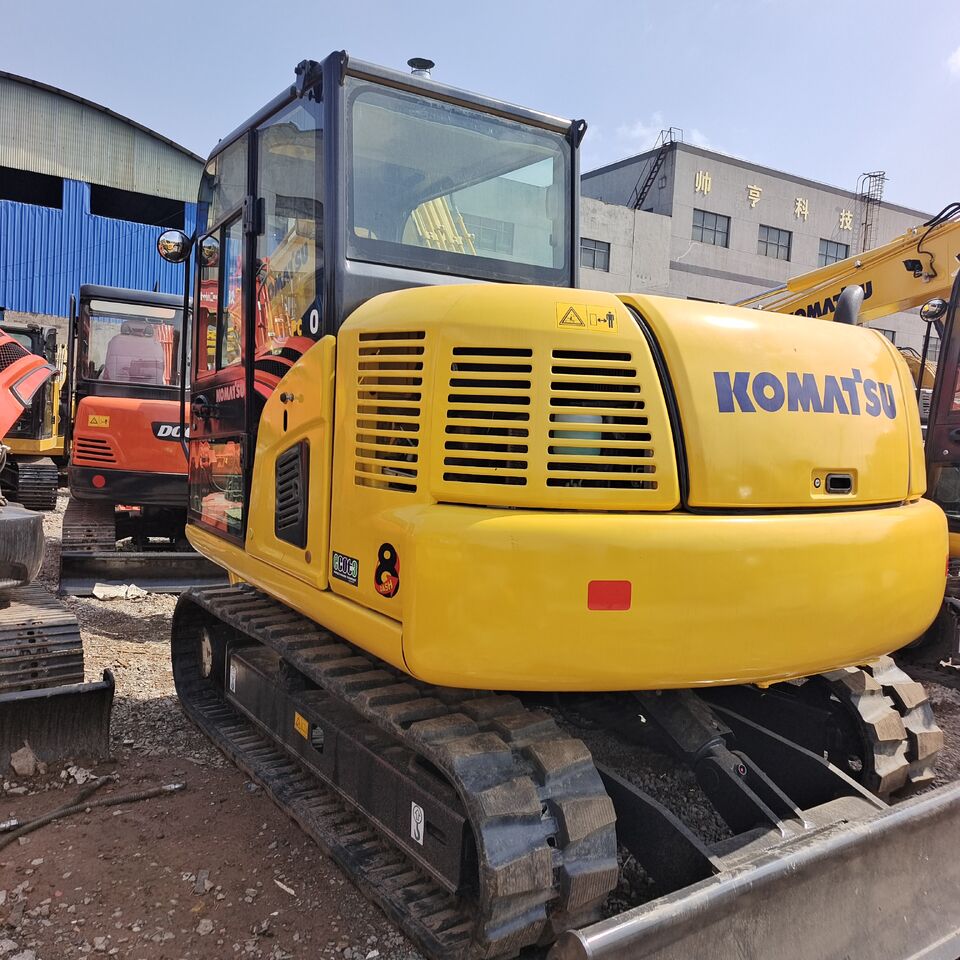 2024 Komatsu PC70-8 crawler excavator, rear three-quarter view 2024 Komatsu PC70-8 crawler excavator, rear three-quarter view