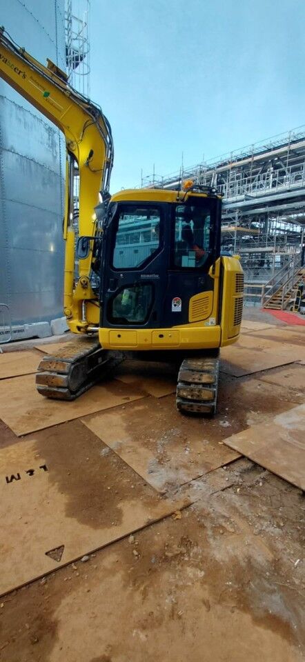 2022 Komatsu PC88MR-11EO mini excavator front view 2022 Komatsu PC88MR-11EO mini excavator front view