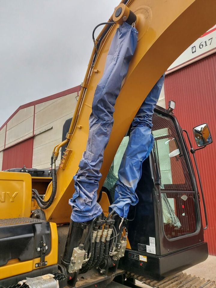 2022 Sany SY135C crawler excavator boom and cab detail