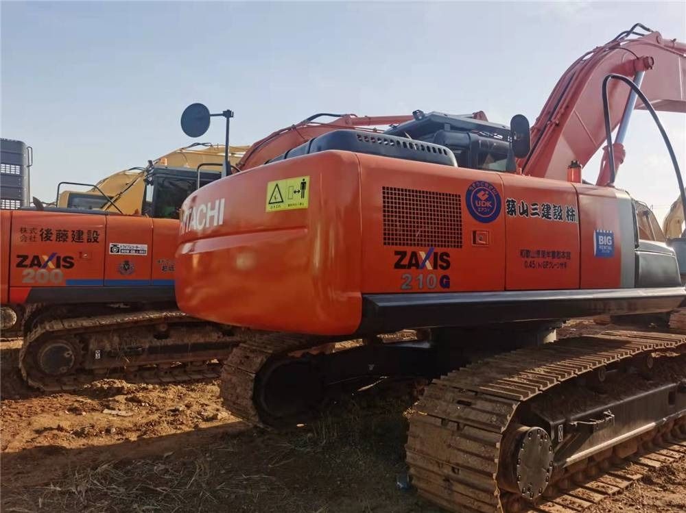 2023 Hitachi Zaxis 210G crawler excavator rear three-quarter view 2023 Hitachi Zaxis 210G crawler excavator rear three-quarter view
