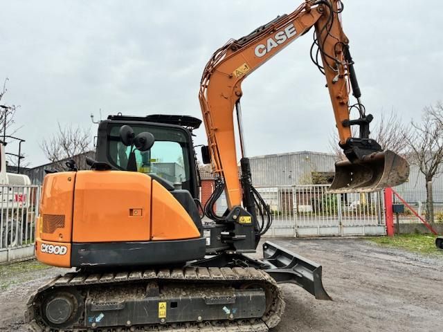 2022 CASE CX 90D mini excavator, side view