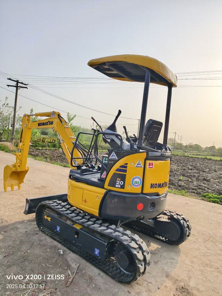 2023 Komatsu PC20MR mini excavator, rear three-quarter view 2023 Komatsu PC20MR mini excavator, rear three-quarter view
