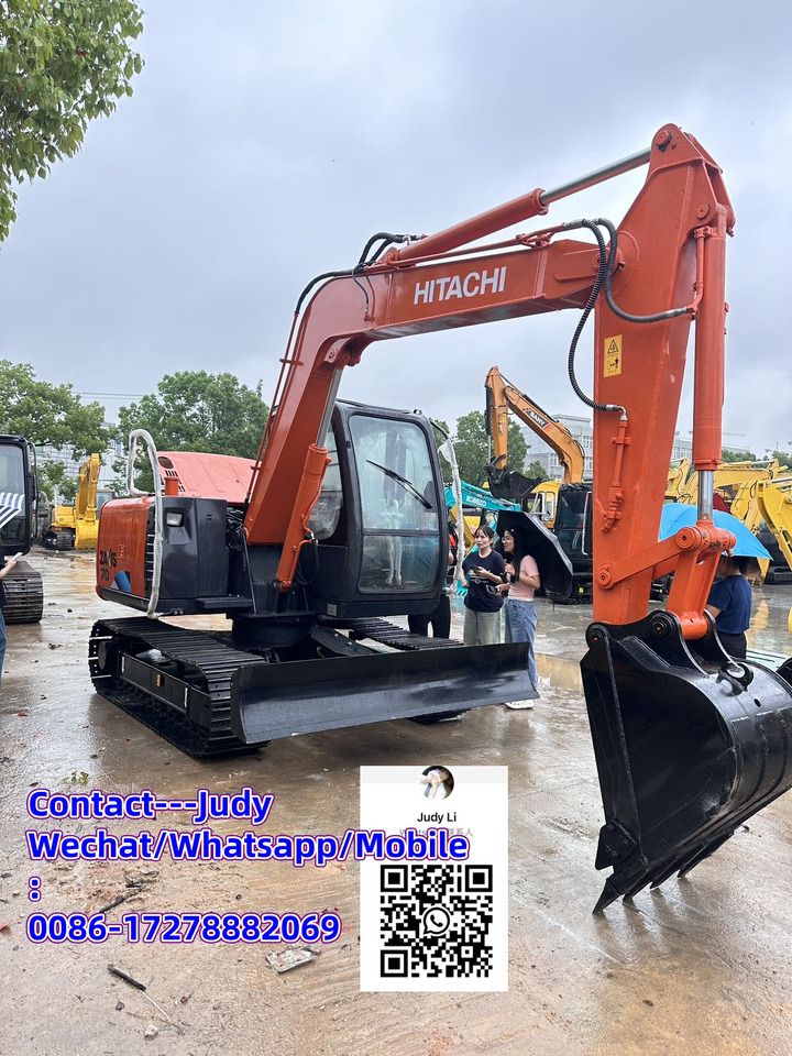 Hitachi ZAXIS 70 mini excavator, front three-quarter view