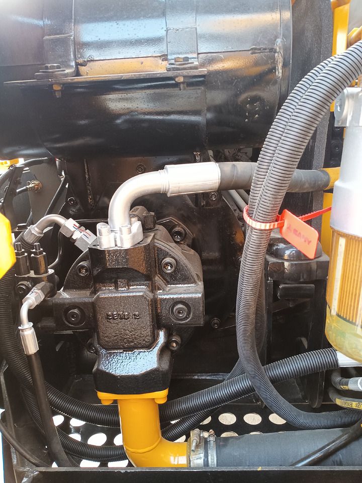2023 Sany SY75C crawler excavator engine compartment detail