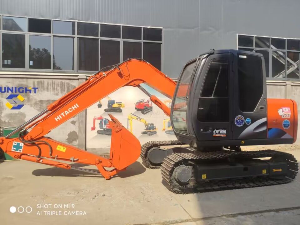 2022 Hitachi ZX70 mini excavator, side profile view