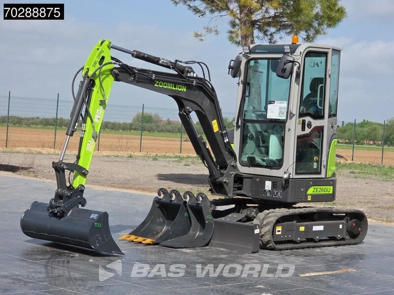 2024 Zoomlion ZE26GU mini excavator, side view 2024 Zoomlion ZE26GU mini excavator, side view