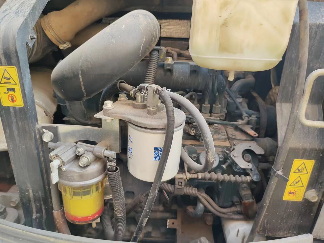 2017 Kubota KX155-5 mini excavator engine compartment view 2017 Kubota KX155-5 mini excavator engine compartment view