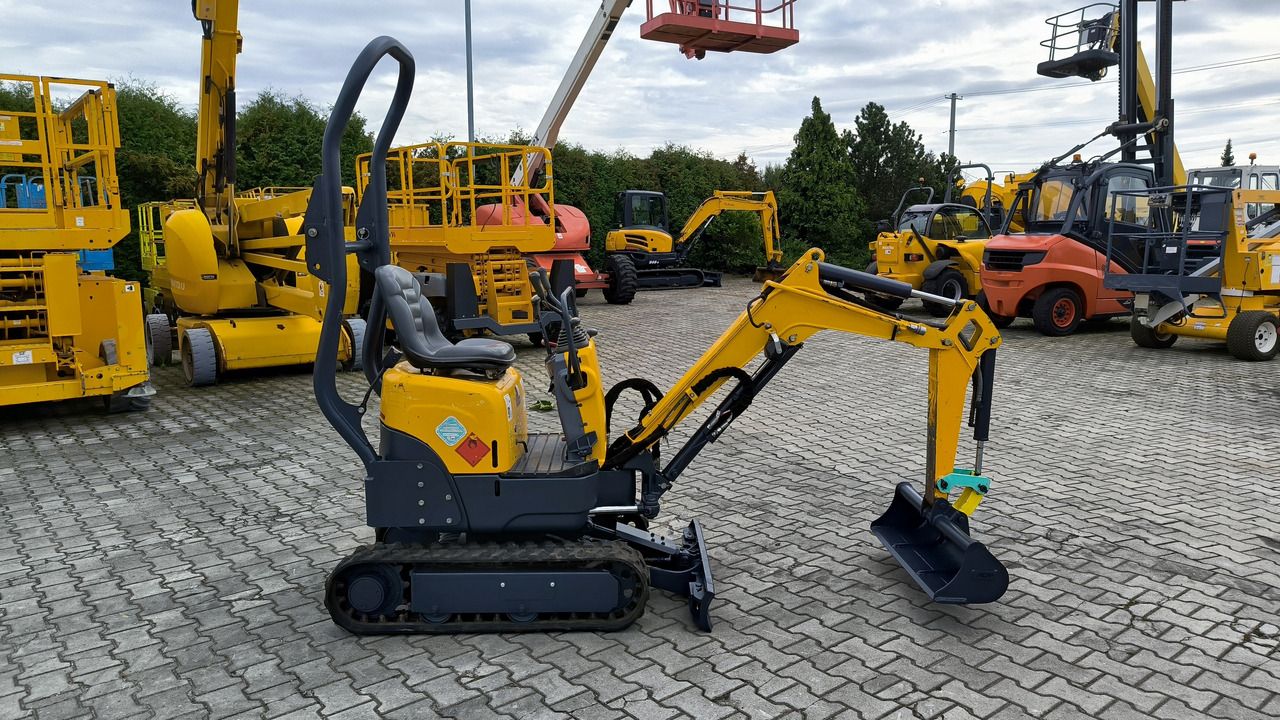 2019 Yanmar SV08–1A(S) mini excavator side view