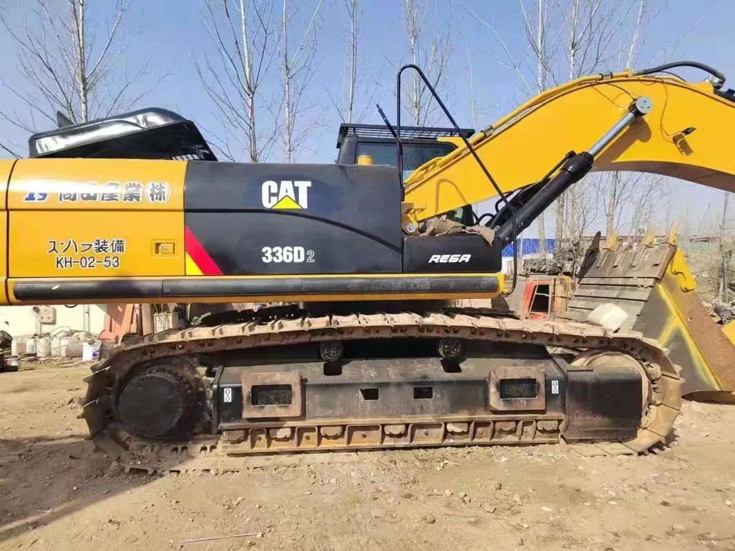 Caterpillar 336D2 crawler excavator side view Caterpillar 336D2 crawler excavator side view