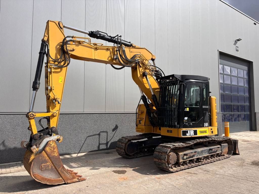 2017 Caterpillar 315F LCR crawler excavator, side view